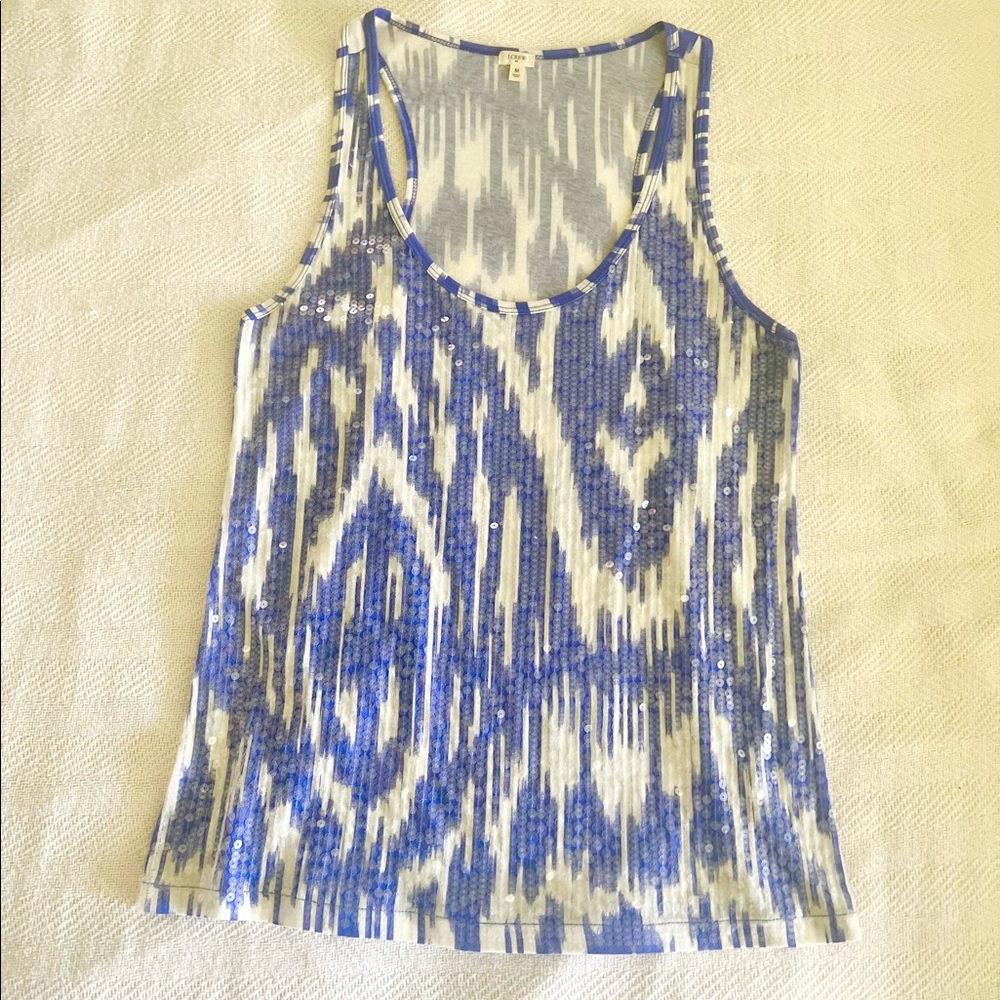 Sequin Ikat JCrew Tank